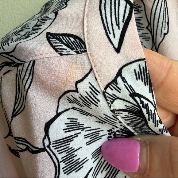 Talbots Floral Three-Quarter Sleeve Blouse - Picture 11 of 15